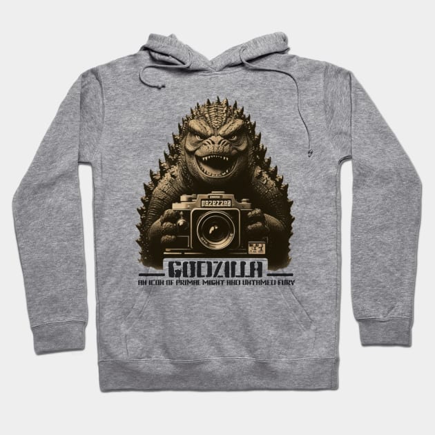 mugshot colorless godzilla Hoodie by AOAOCreation